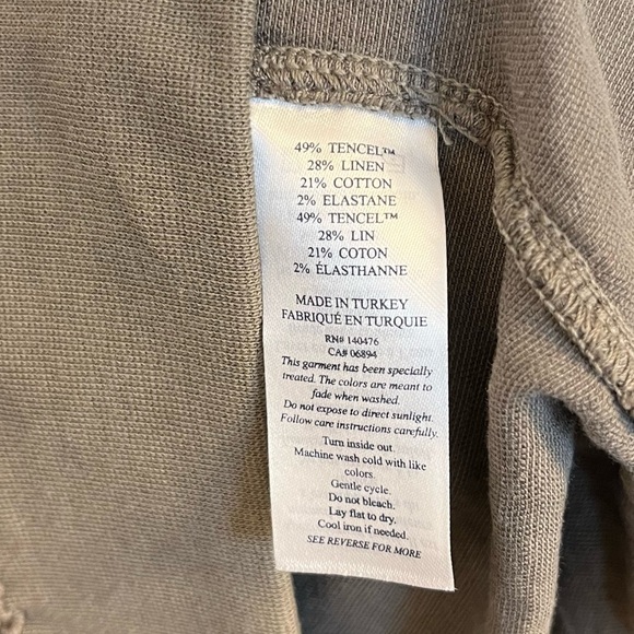 Faherty Arlie Linen-Blend Shorts in Grey Size XS - Picture 6 of 6